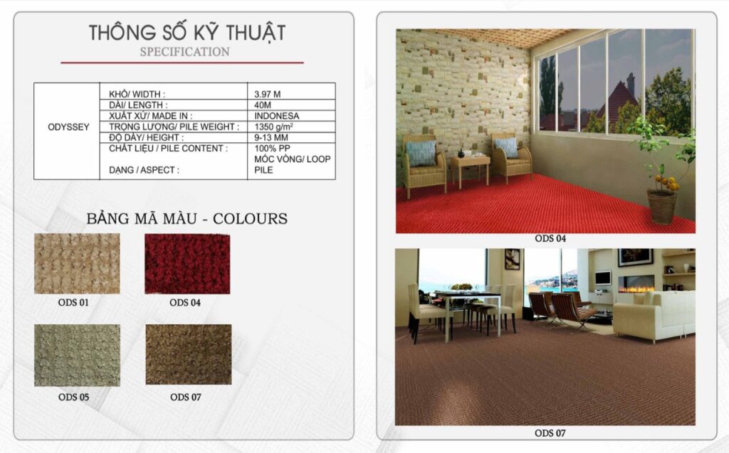 Thảm lót sàn khách sạn, thảm trải sàn bida cafe bình dương
