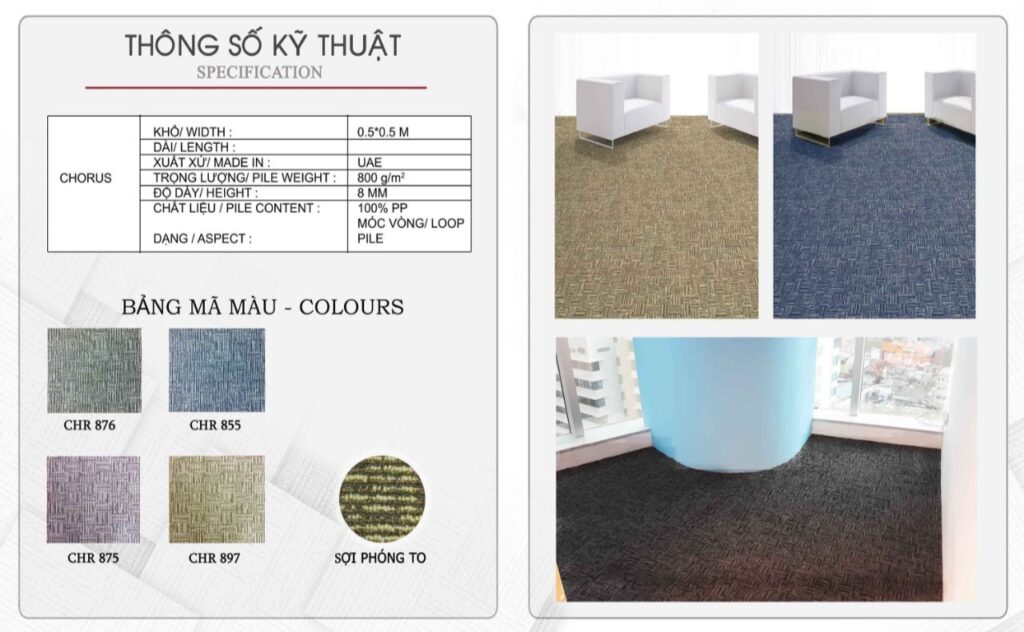 Tổng kho thảm lót sàn Bình Dương, thi công thảm lót sàn