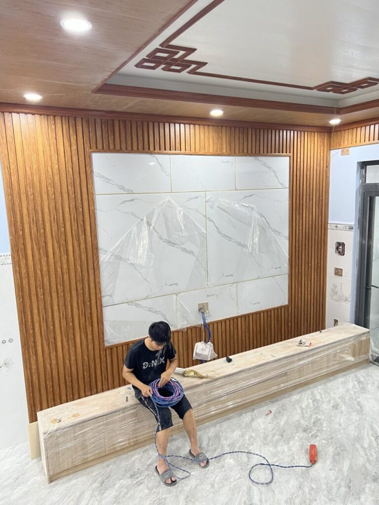 Thi công nhựa pvc ốp tường uy tín tại Bình Dương